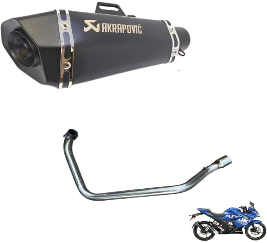 Akrapovic exhaust for suzuki gixxer sf outlet