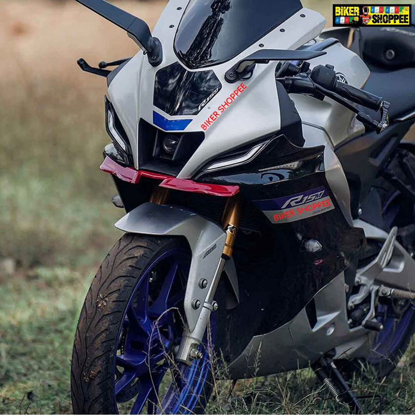 BIKER SHOPPEE WINGLET FOR YAMAHA R15M R15V4 RED Bike Fairing