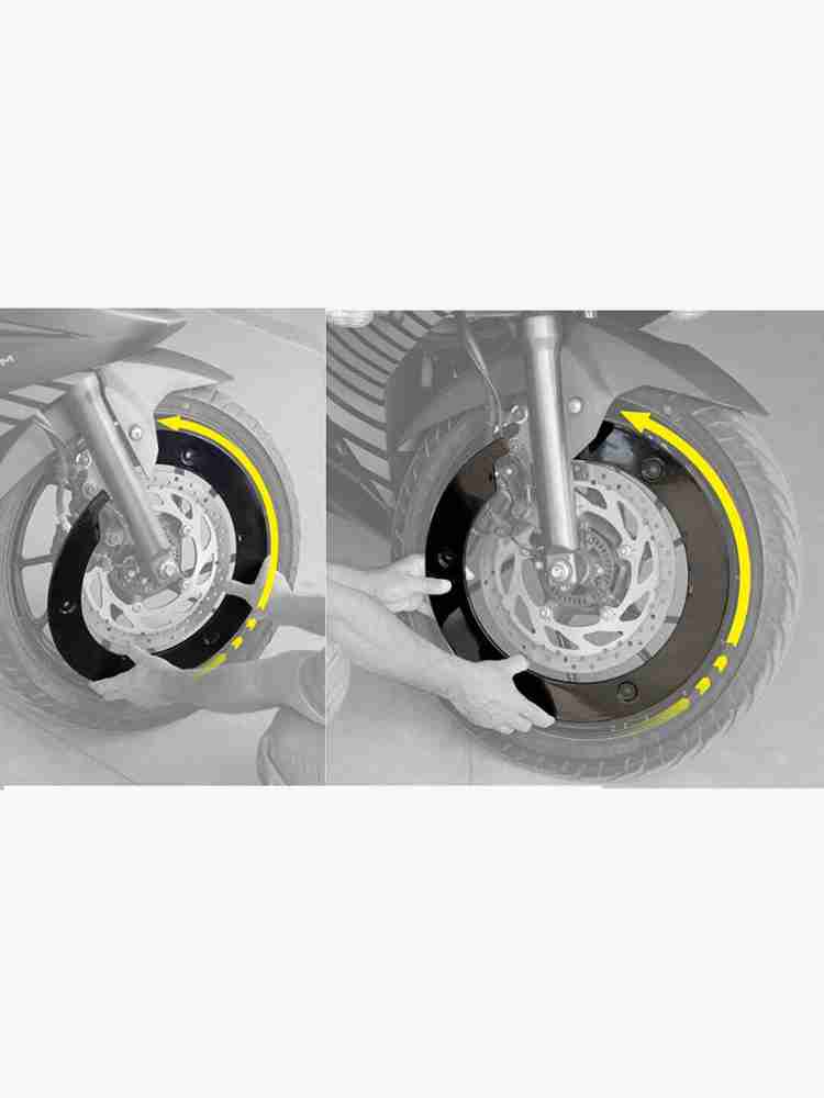 Motorcycle front outlet wheel cover