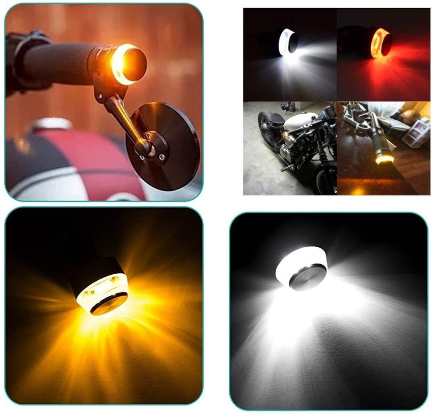 Bike handlebar clearance turn signal lights