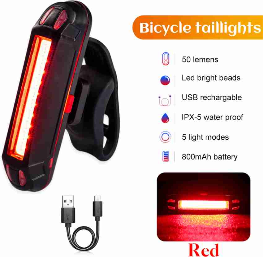 Cycle back hot sale light rechargeable