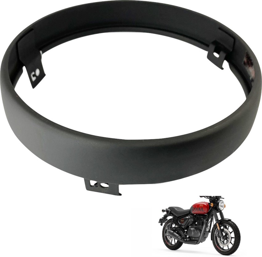 Dhe Best Bike Headlight Ring Cover Black For Royal Enfiled Reborn