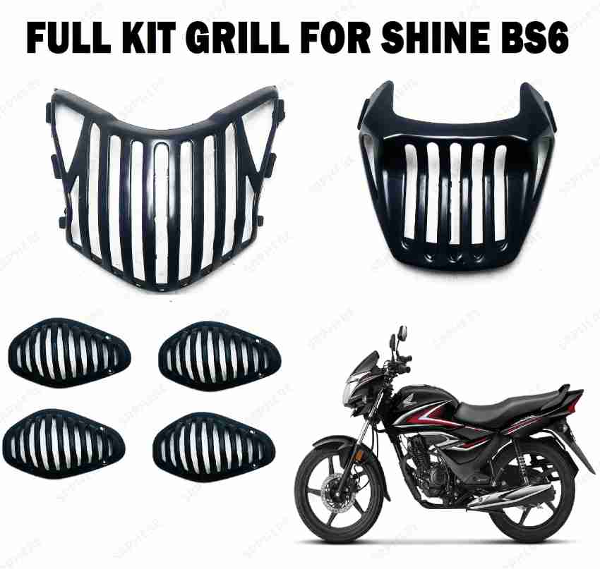 SRPHERE SHINE BS6 FULL KIT GRILL COMPLETE SET PLASTIC PC 6 Bike