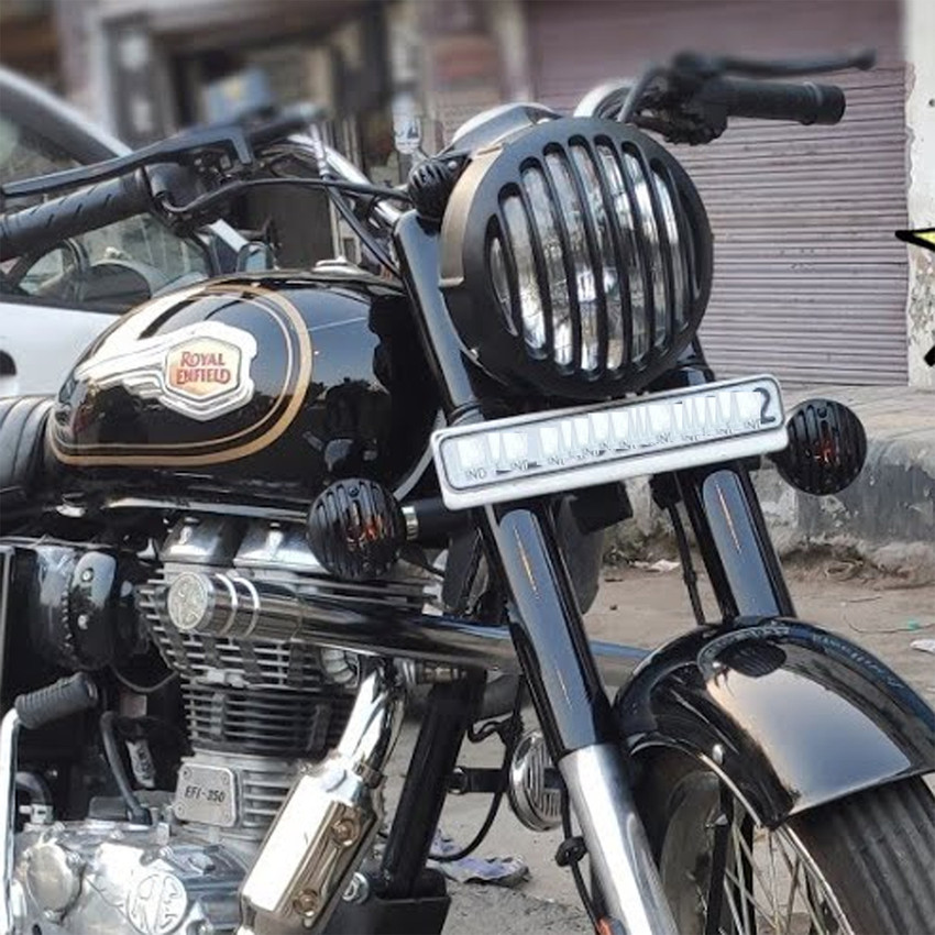 Znee Smart Heavy Duty Alloy Metal Headlight Grill for Bullet Standard 350 500 Bike Headlight Grill Price in India Buy Znee Smart Heavy Duty Alloy Metal Headlight Grill for Bullet