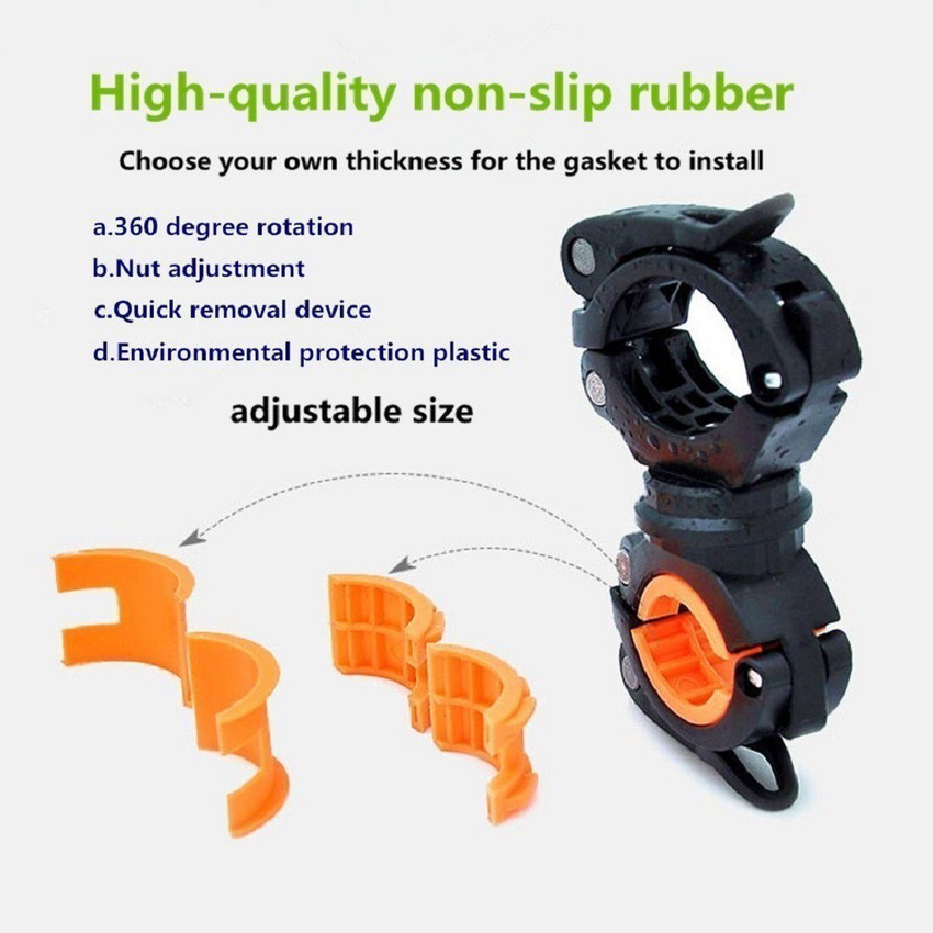 Flashlight bike holder store