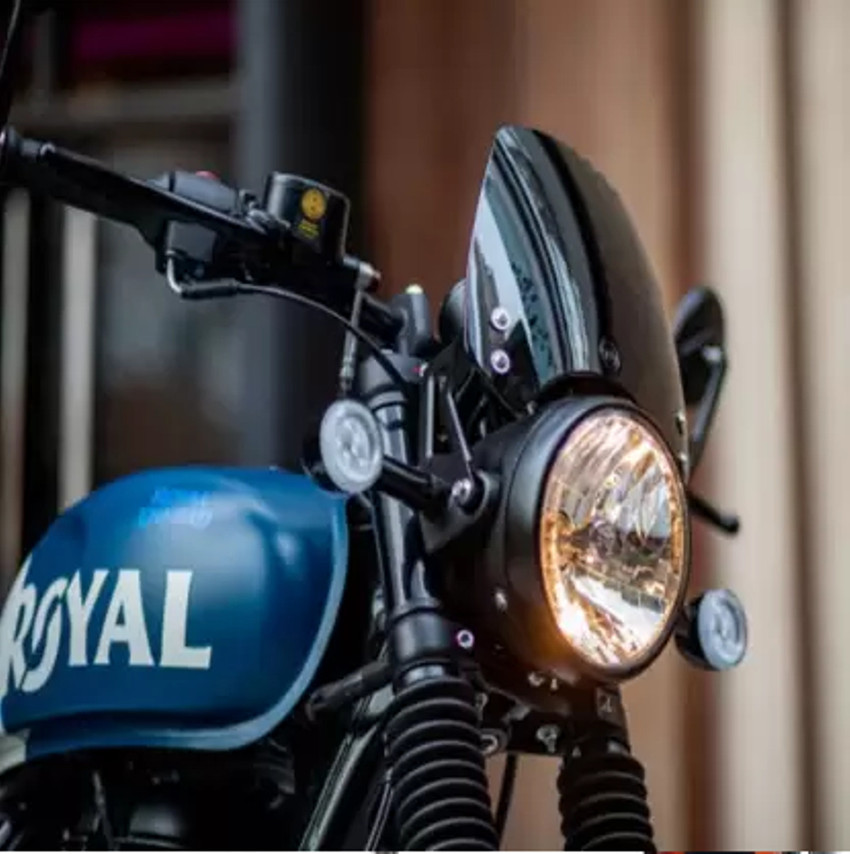 Front visor hotsell for royal enfield