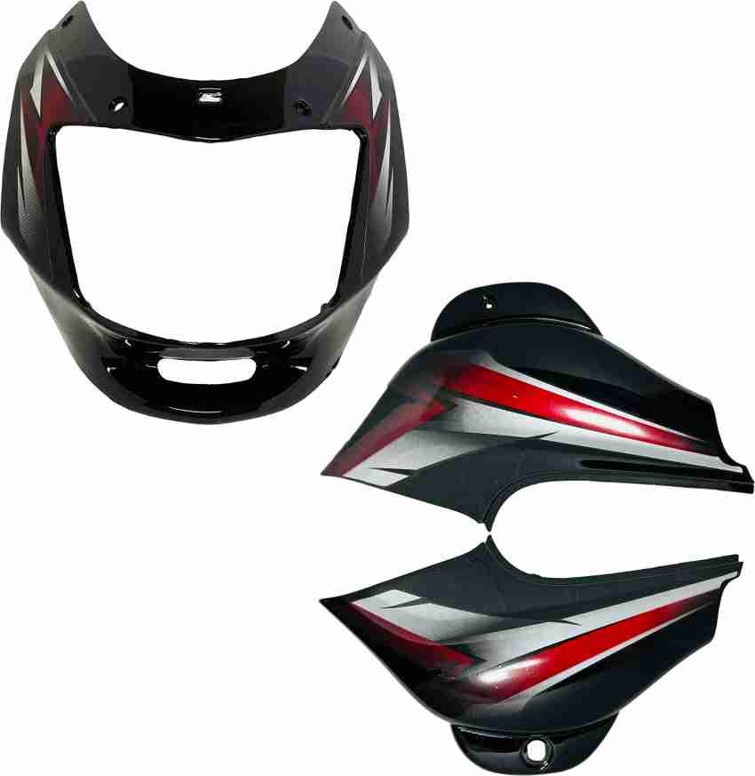 SHREE Bajaj CT100 Black Red Side Panel And Bike Headlight Visor Price in India Buy SHREE Bajaj CT100 Black Red Side Panel And Bike Headlight Visor online at Flipkart