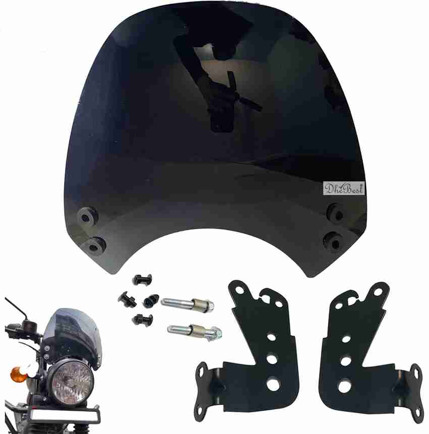Small windshield top for bike