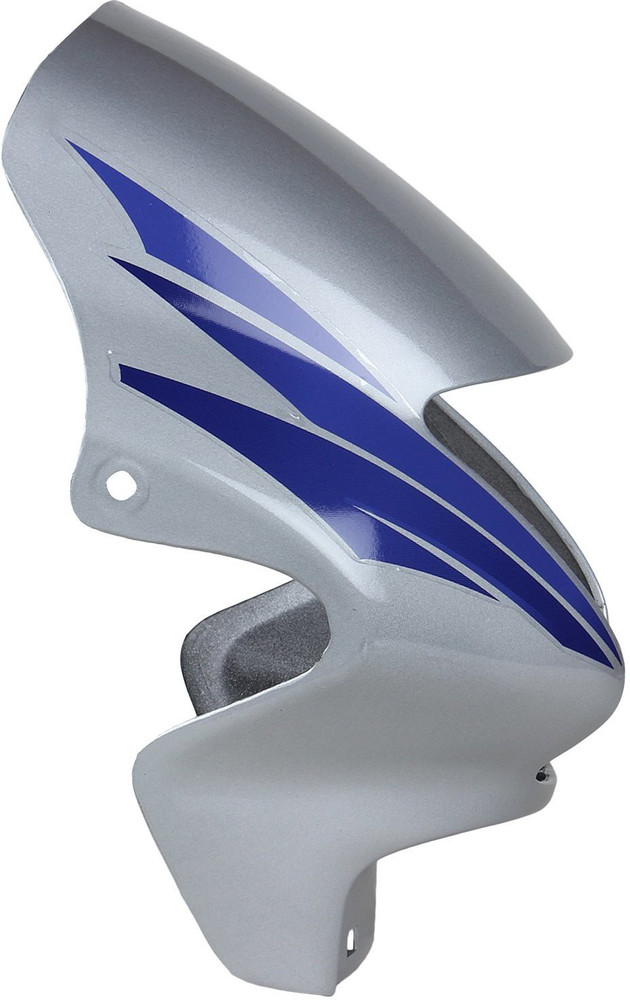 plutoauto Headlight Visor For Passion Plus Silver Blue Bike