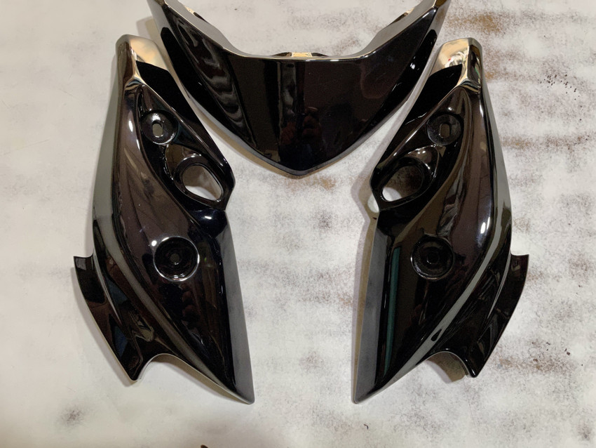 A.A.I FZS Version 1 V1 Black Bike Headlight Visor Price in India