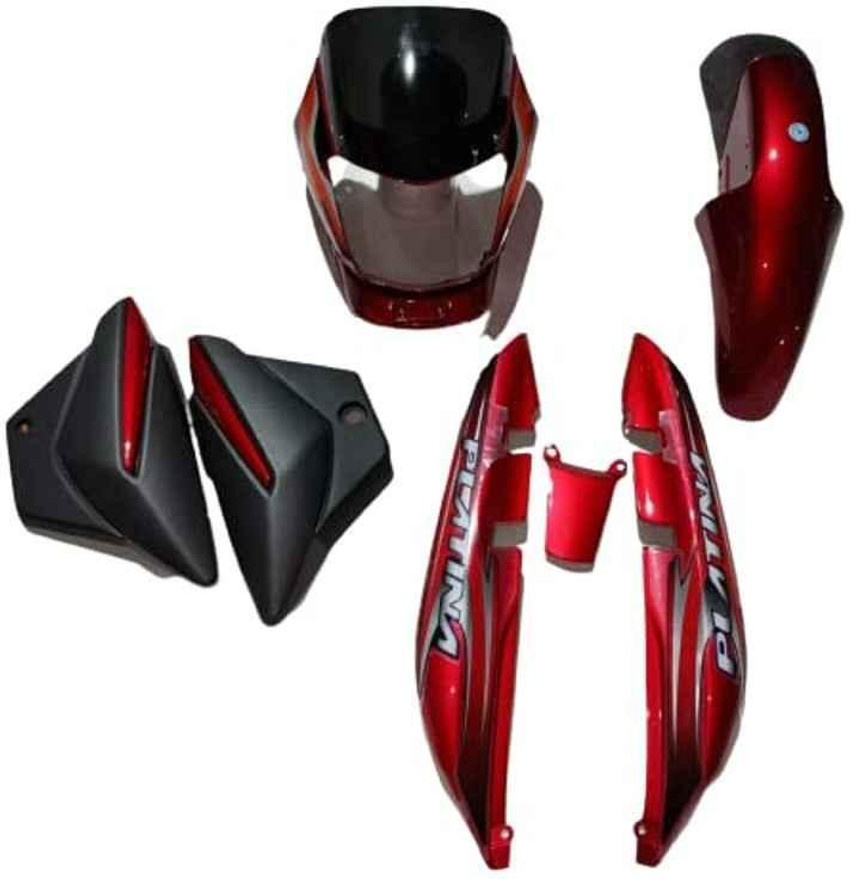DIVINE Platina Full Body Kit Red Colour pack of 4 Bike Headlight
