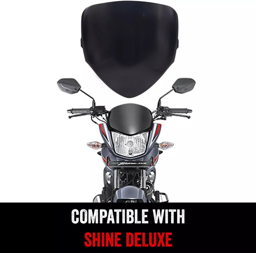 plutoauto Headlight Visor Glass For CB Shine Deluxe . Bike