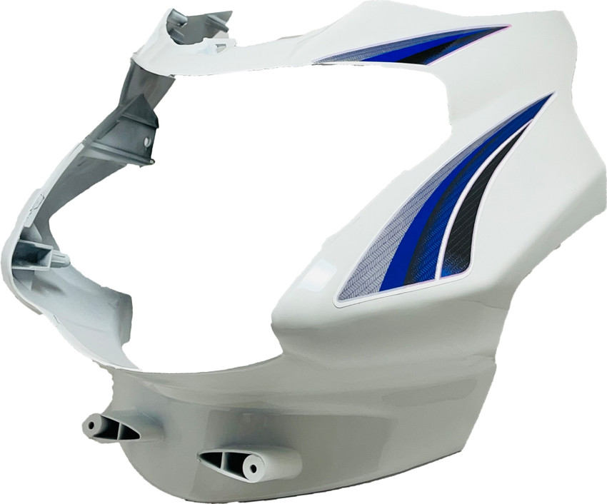 Shri Tvs Sport White Blue Bike Headlight Visor Price in India Buy Shri Tvs Sport White Blue Bike Headlight Visor online at Flipkart