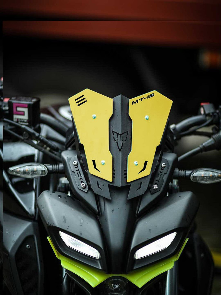 Yamaha mt 15 headlight hot sale modified