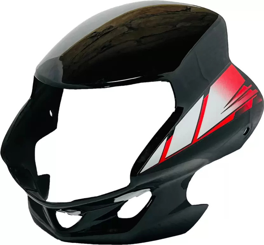 THE ONE CUSTOM Hf Deluxe Black Red 3D Headlight visor And Side panel Combo Bike Headlight Visor Price in India Buy THE ONE CUSTOM Hf Deluxe Black Red 3D Headlight visor