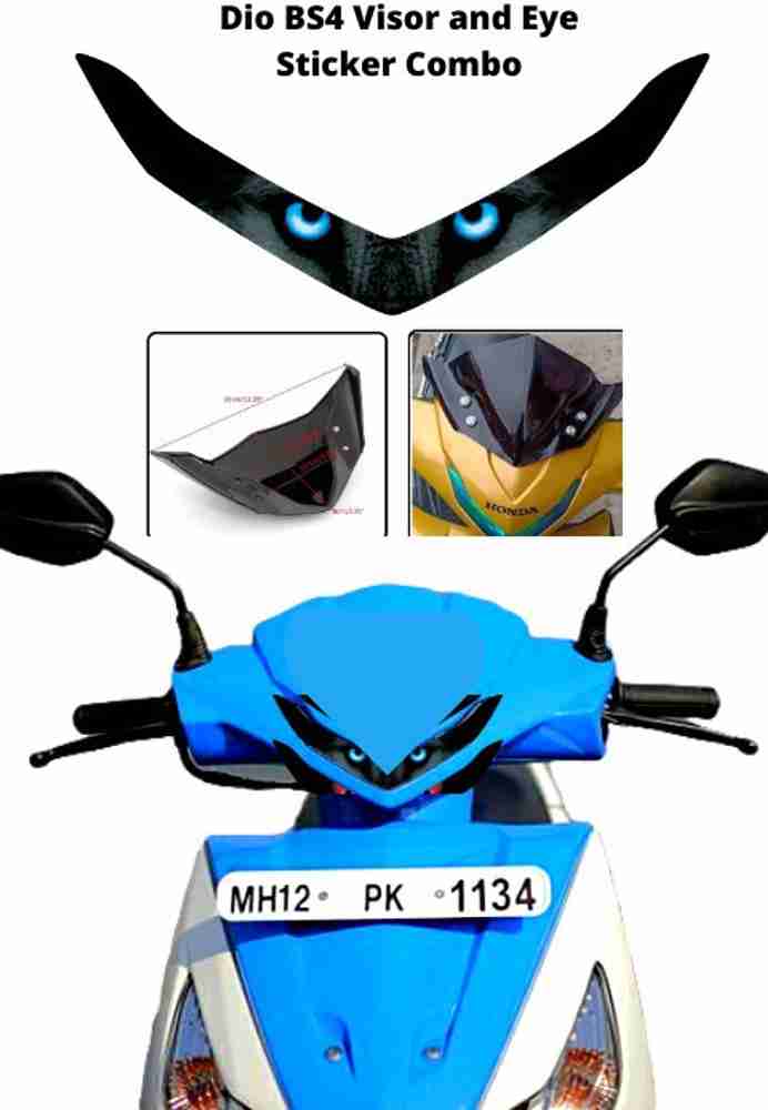 Honda dio sale visor price