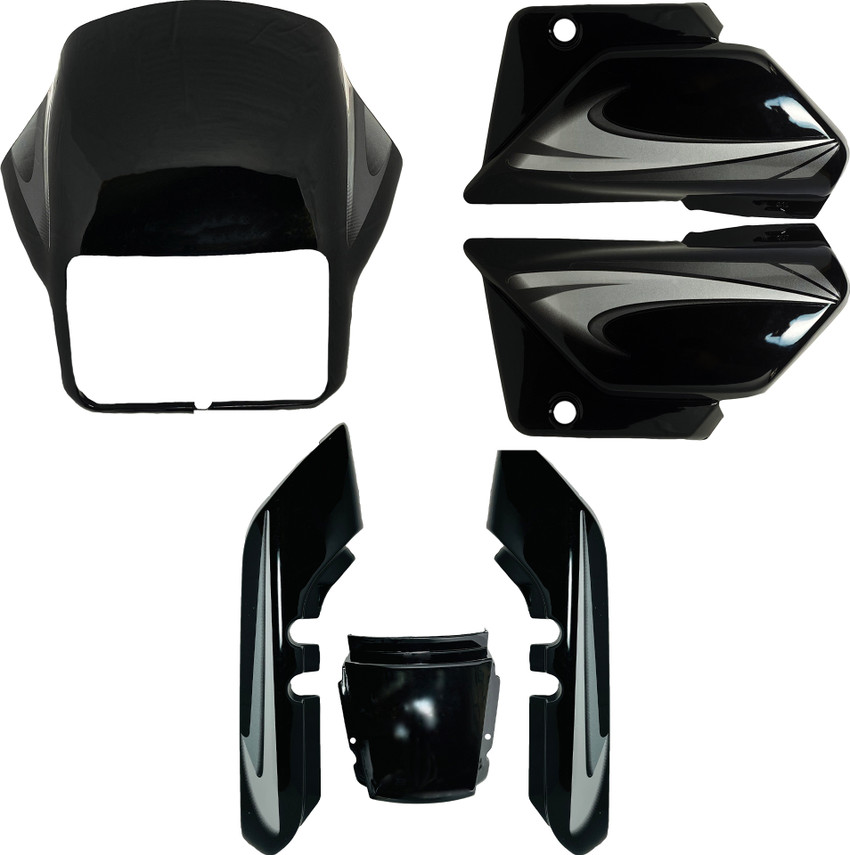 SHREE Splendor plus Black Grey Visor Side Panel Tail Panel Bike Headlight Visor Price in India Buy SHREE Splendor plus Black Grey Visor Side Panel Tail Panel Bike Headlight Visor online