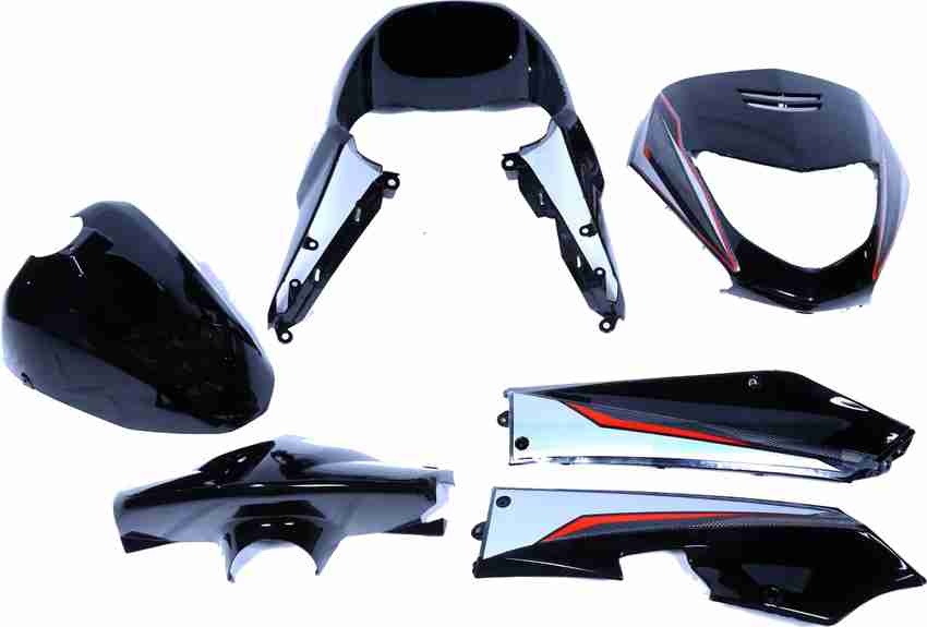 KRAYONS fit for full body kit dio old model set4 black with red sticker Bike Headlight Visor Price in India Buy KRAYONS fit for full body kit dio old model set4