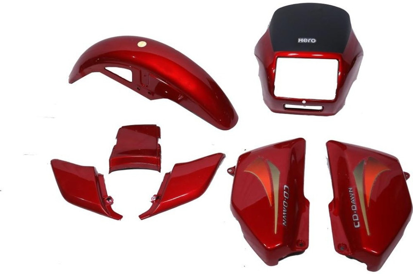 network fit for full body kit cd dawn old model red Bike Headlight Visor Price in India Buy network fit for full body kit cd dawn old model red Bike Headlight