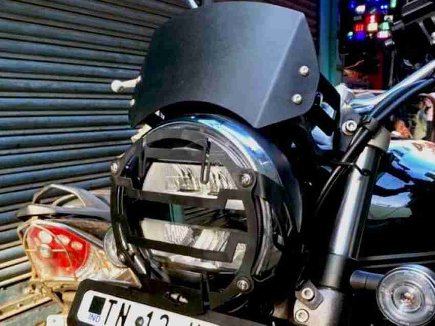 road religion Metal Visor for Honda CB 350 AND CB350RS Black Bike Headlight Visor
