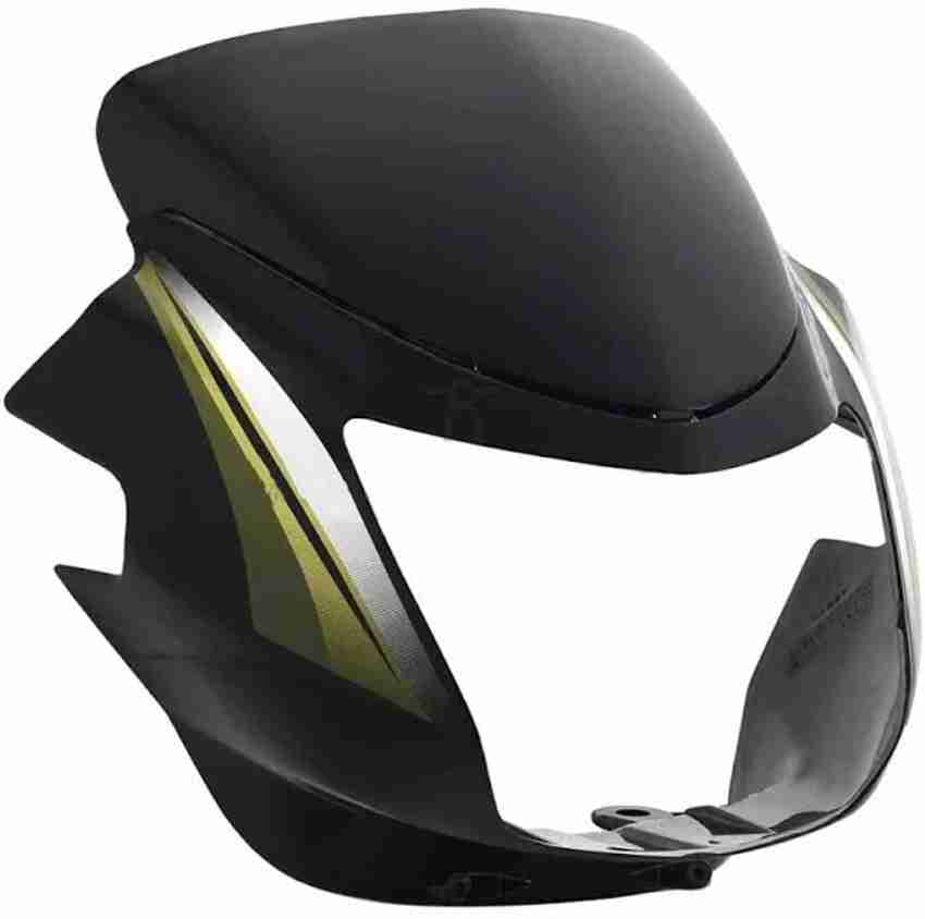 plutoauto Headlight Visor With Glass TVS Star City Old Black