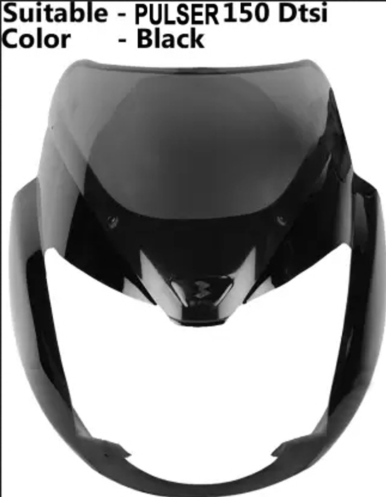 SAE heavy duty Front visor for Pulsar 150 Black with visor glass Bike Headlight Visor Price in India Buy SAE heavy duty Front visor for Pulsar 150 Black with visor glass