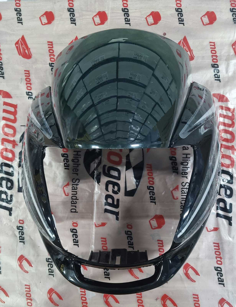 MOTOGEAR Headlight Visor for Hero Passion Pro Digital Black Bike