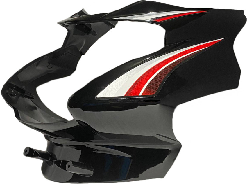 SHREE Tvs Star Sport Black Red Bike Headlight Visor Price in India
