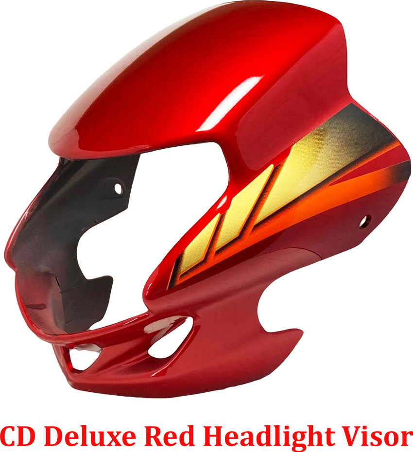 SHREE CD Deluxe RED Bike Headlight Visor Price in India Buy SHREE CD Deluxe RED Bike Headlight Visor online at Flipkart