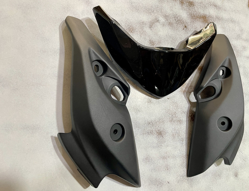 A.A.I FZS Version 1 V1 Matte Black Bike Headlight Visor Price in