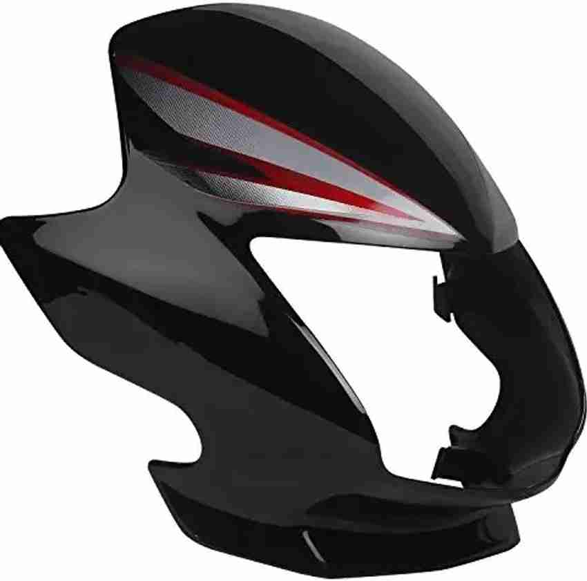 Septra CB Shine T 5 Model Black Red Bike Headlight Visor Price in