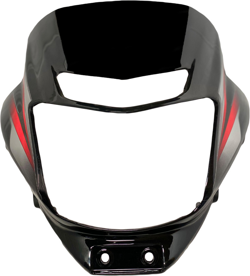 Shri Platina Led Black Red Headlight Visor Bike Headlight Visor