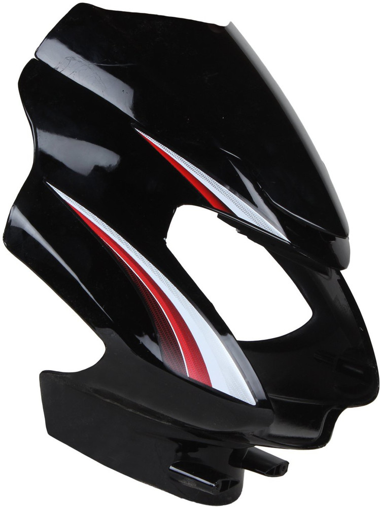 kavyahouse Visor TVS Star Sport Black Red Sticker Bike Headlight