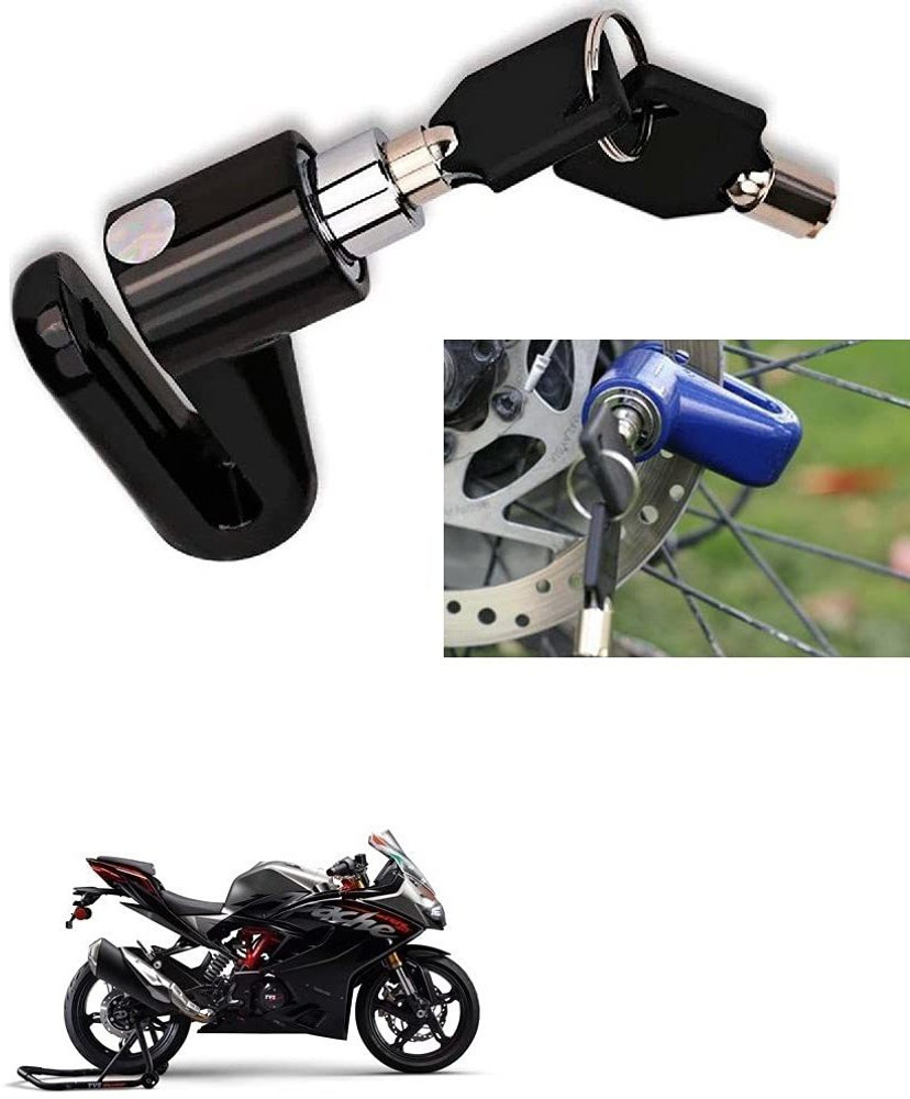 AS TRADERS Motorcycle Disc Brake Lock Disk Lock Security for TVS