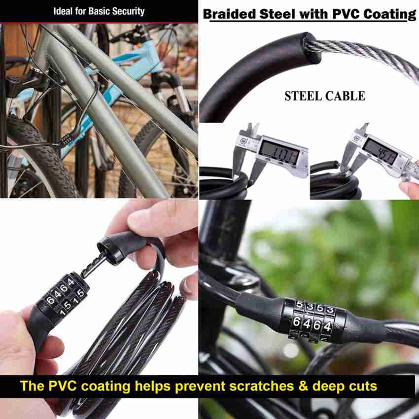AUTO PEARL Number Chain Cable Lock for Bikes Bicycle Helmet Luggage 508 Combination Lock Price in India Buy AUTO PEARL Number Chain Cable Lock for Bikes Bicycle Helmet Luggage 508 Combination Lock onl...