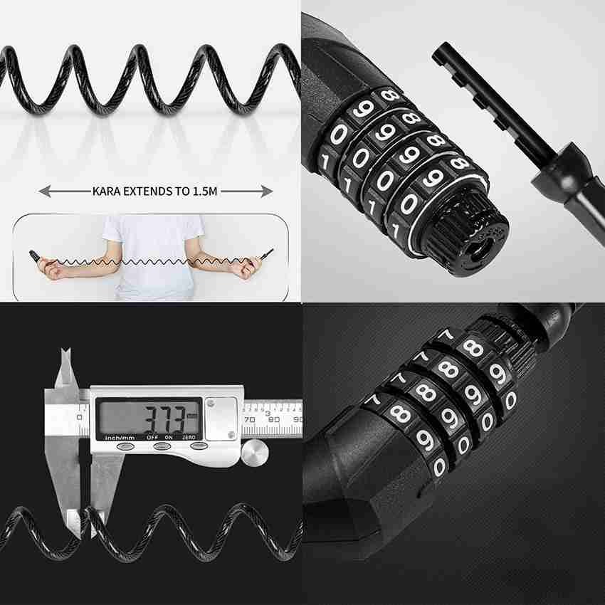 4 digit bike lock combination sales