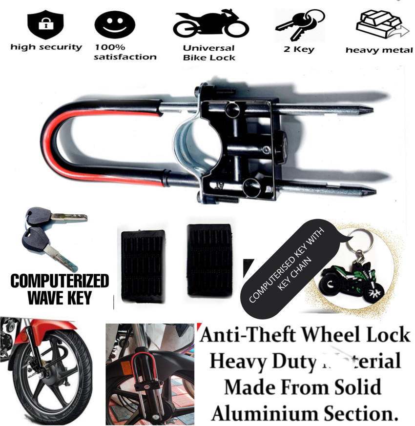 Bicycle front wheel lock clearance