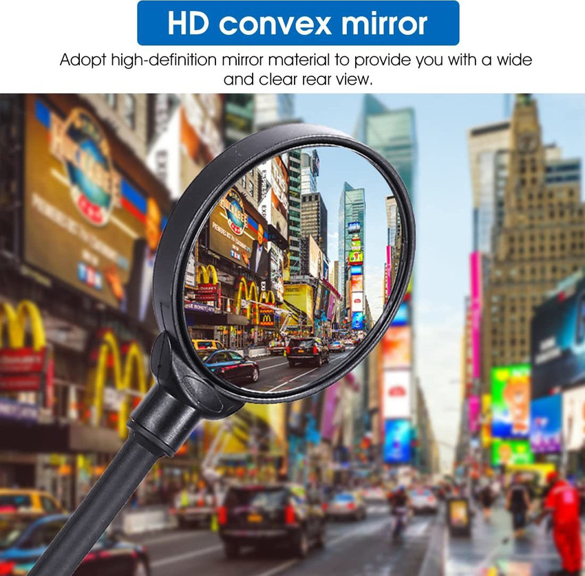 PROBEROS 360 Adjustable and Rotatable Bicycle Handle Mirror 1