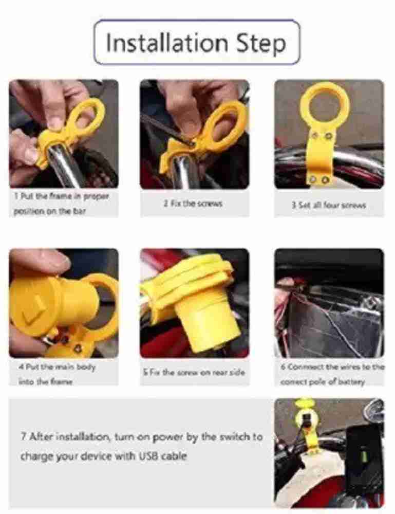 FKOK Bike USB Charger Socket Power Outlet 5V 2 A for Yo EXL 12 A