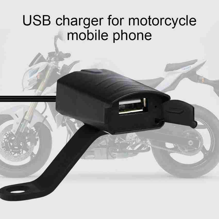 Giinix 12V CS 835A1 Motorcycle Handlebar Mount USB Phone Charger