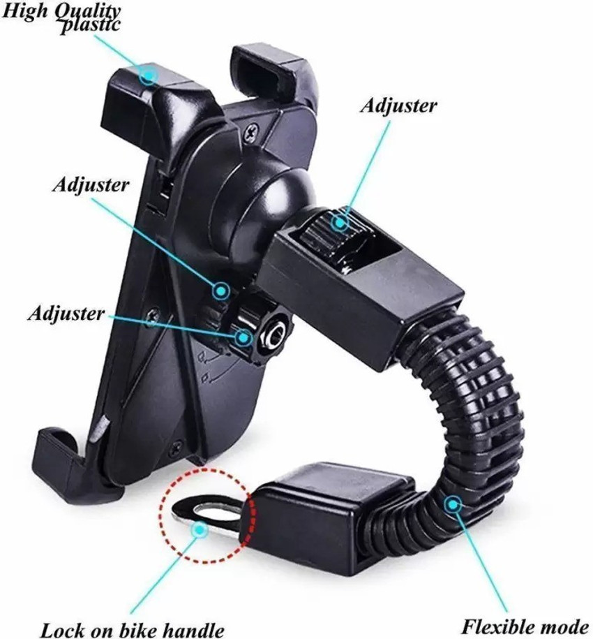 MODERNEHUB Mirror Mount Stand Mobile Holder for Bike Scuty Bicycle
