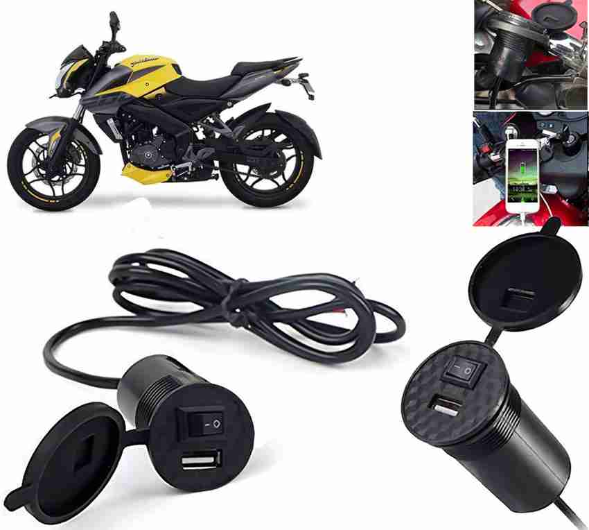 AUTO PEARL USB Mobile Charger For Bikes Silicon Cover On Off Switch for Pulsar NS200 BS6 1.5 A Bike Mobile Charger Price in India Buy AUTO PEARL USB Mobile Charger For Bikes Silicon Cover On Off Switc...