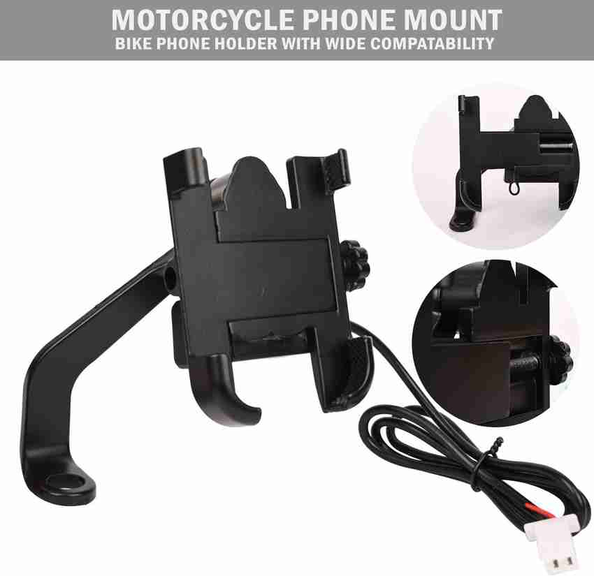 Bike mobile charger holder clearance