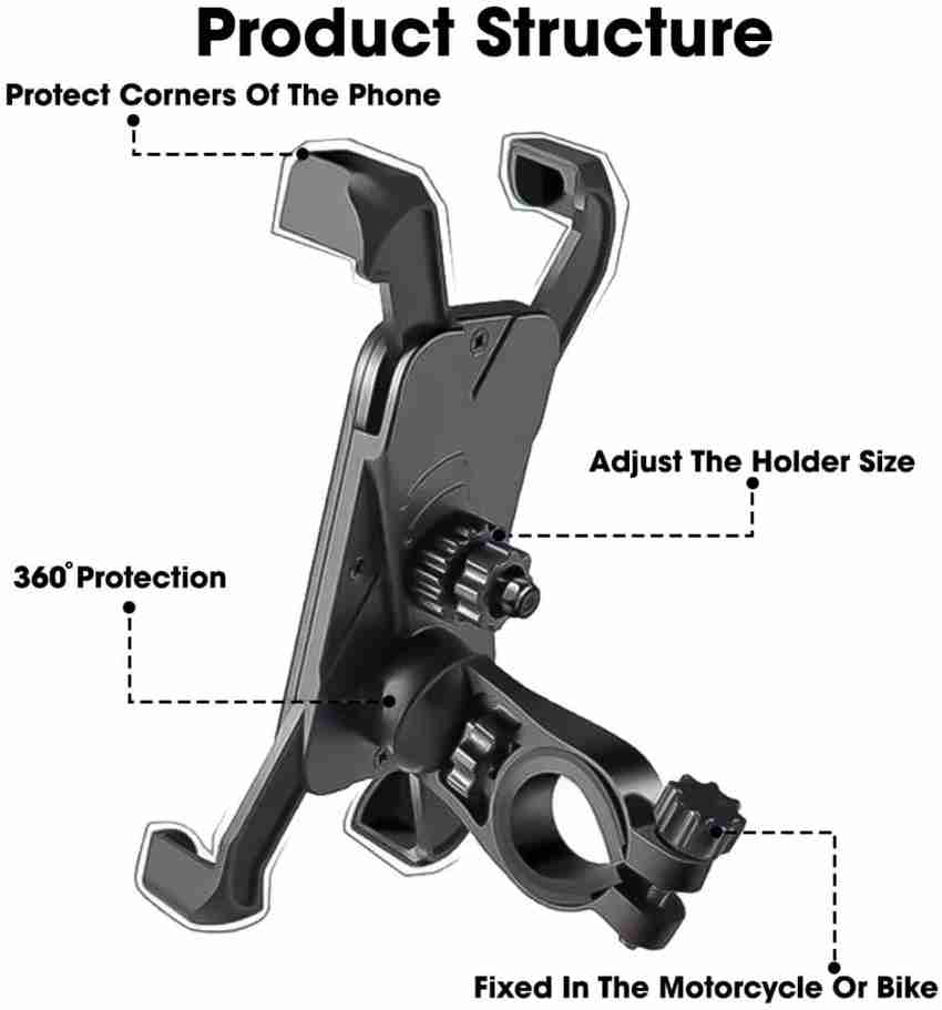 PRITITHING Bike Accessories Anti Shake Stable Cradle Clamp 360