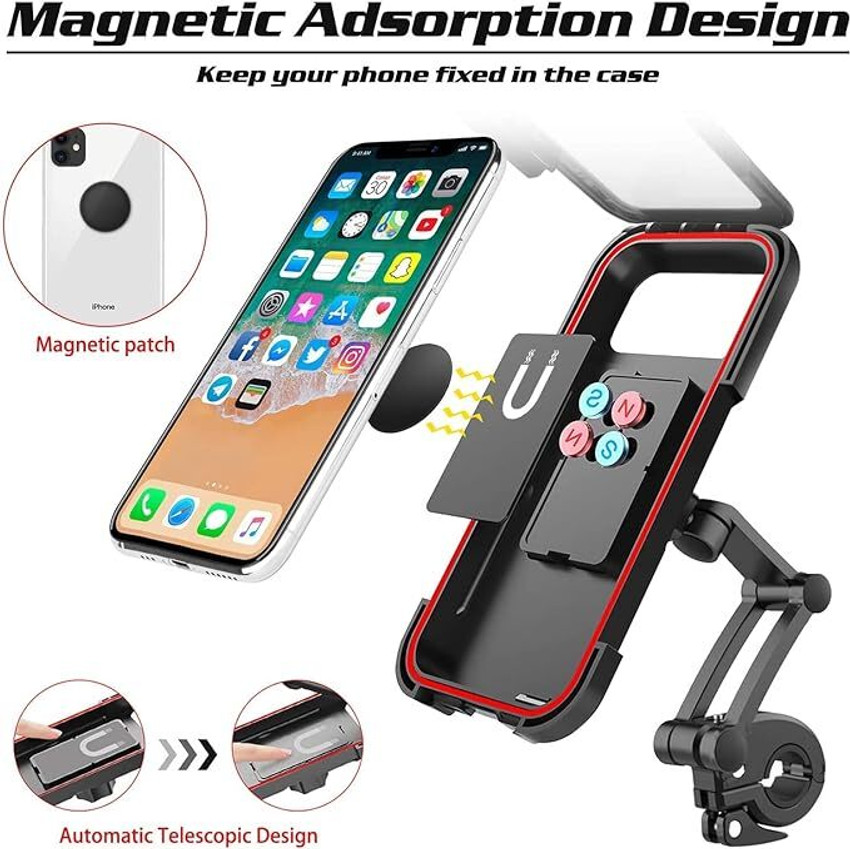 Generox Phone Mount Waterproof Cell Phone Holder 360 Rotation Motorcycle Phone Case Bike Mobile Holder Price in India Buy Generox Phone Mount Waterproof Cell Phone Holder 360 Rotation Motorcycle Phone...