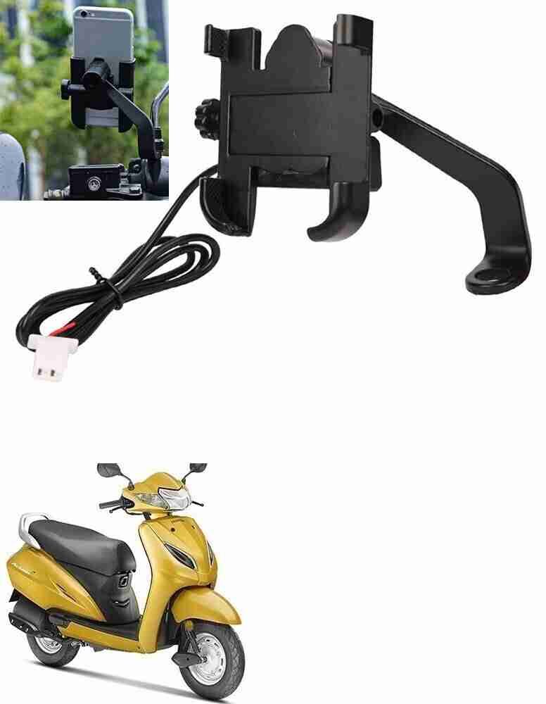 NAVI Aluminum bike mobile holder With Charger For Activa 5G Bike Mobile Holder Price in India Buy NAVI Aluminum bike mobile holder With Charger For Activa 5G Bike Mobile Holder online