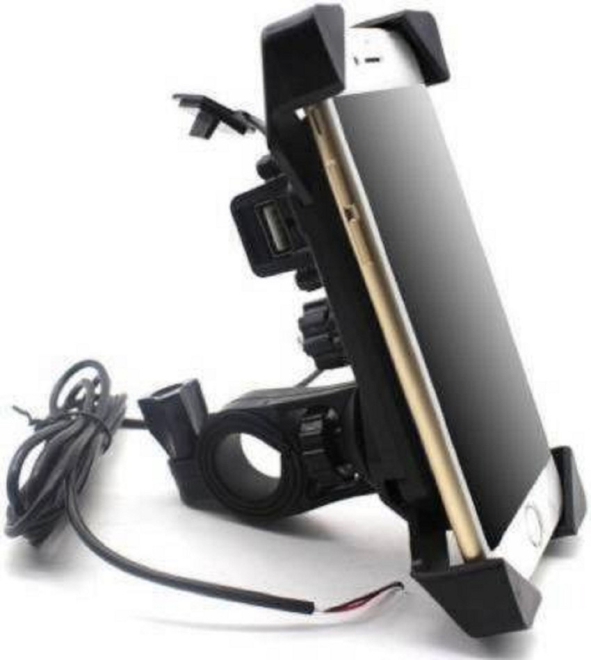 Motorcycle cellphone holder with sales charger