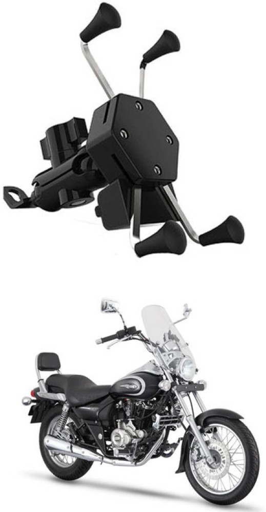 AYW Bike Mobile X Grip Holder With Charger For Bajaj Avenger