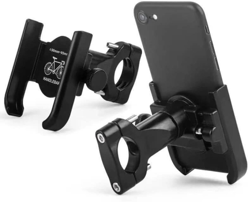 Mountain Bike Phone Mount, Aluminum Cell Phone Holder for Bike MTB Road  Bicycle Scooter, Upgraded Universal Stable Bike Phone Holder Clamp Built  Ultra Lock for iPhone Samsung Google GPS and More 