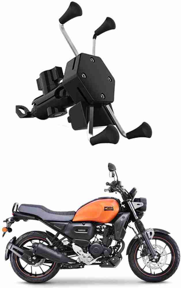 AYW Bike Mobile X Grip Holder With Charger For Yamaha FZ X Bike